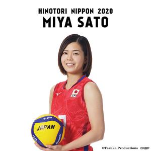 ミニタペストリー 2020バレーボール女子日本代表　(佐藤美弥 選手)